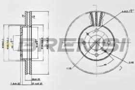Bremsi CD6716V - DISCO DE FRENO | BRAKE DISCS