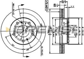 Bremsi CD6722V - DISCO DE FRENO | BRAKE DISCS
