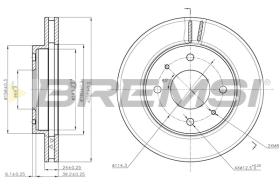 Bremsi CD6741V - DISCO DE FRENO | BRAKE DISCS