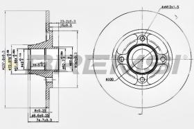 Bremsi CD6752S - DISCO DE FRENO | BRAKE DISCS