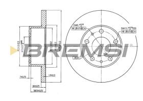 Bremsi CD6758S - DISCO DE FRENO | BRAKE DISCS