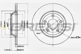 Bremsi CD6759S - DISCO DE FRENO | BRAKE DISCS