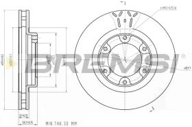 Bremsi CD6769V - DISCO DE FRENO | BRAKE DISCS