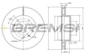 Bremsi CD6772V - DISCO DE FRENO | BRAKE DISCS