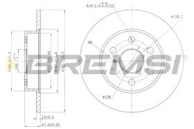 Bremsi CD6786S - DISCO DE FRENO | BRAKE DISCS