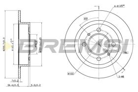 Bremsi CD6790S - DISCO DE FRENO | BRAKE DISCS