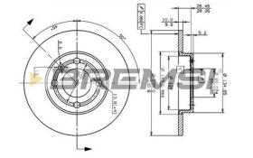 Bremsi CD6795S - DISCO DE FRENO | BRAKE DISCS