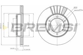 Bremsi CD6800V - DISCO DE FRENO | BRAKE DISCS