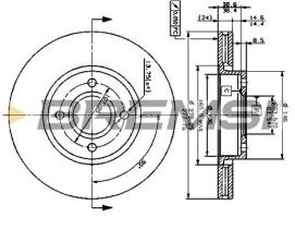 Bremsi CD6801V - DISCO DE FRENO | BRAKE DISCS