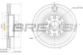 Bremsi CD6803V - DISCO DE FRENO | BRAKE DISCS