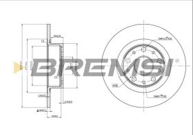 Bremsi CD6805S - DISCHI FRENO | BRAKE DISCS