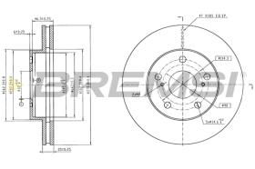 Bremsi CD6806V - DISCHI FRENO | BRAKE DISCS