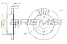 Bremsi CD6807V - DISCO DE FRENO | BRAKE DISCS