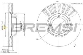 Bremsi CD6808V - DISCO DE FRENO | BRAKE DISCS