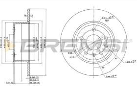 Bremsi CD6811S - DISCO DE FRENO | BRAKE DISCS