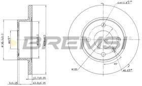 Bremsi CD6813S - DISCO DE FRENO | BRAKE DISCS