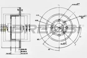 Bremsi CD6814S - DISCO DE FRENO | BRAKE DISCS