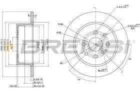 Bremsi CD6814S - DISCHI FRENO | BRAKE DISCS