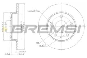 Bremsi CD6818S - DISCO DE FRENO | BRAKE DISCS
