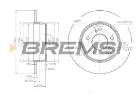 Bremsi CD6819S - DISCO DE FRENO | BRAKE DISCS