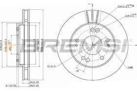 Bremsi CD6824V - DISCO DE FRENO | BRAKE DISCS