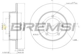 Bremsi CD6825S - DISCO DE FRENO | BRAKE DISCS