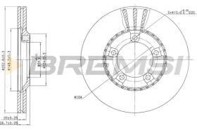 Bremsi CD6826V - DISCO DE FRENO | BRAKE DISCS