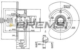 Bremsi CD6830S - DISCO DE FRENO | BRAKE DISCS