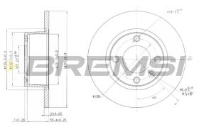 Bremsi CD6840S - DISCO DE FRENO | BRAKE DISCS