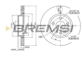 Bremsi CD6842V - DISCO DE FRENO | BRAKE DISCS