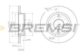 Bremsi CD6845S - DISCO DE FRENO | BRAKE DISCS