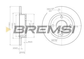 Bremsi CD6845S - DISCHI FRENO | BRAKE DISCS