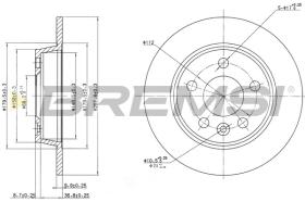 Bremsi CD6847S - DISCO DE FRENO | BRAKE DISCS