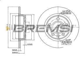 Bremsi CD6847S - DISCHI FRENO | BRAKE DISCS