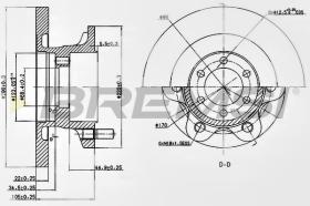 Bremsi CD6852S - DISCO DE FRENO | BRAKE DISCS