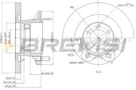 Bremsi CD6852S - DISCHI FRENO | BRAKE DISCS