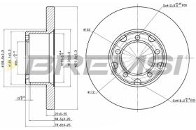 Bremsi CD6853S - DISCO DE FRENO | BRAKE DISCS
