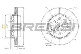 Bremsi CD6854V - DISCO DE FRENO | BRAKE DISCS