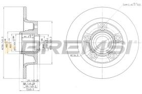 Bremsi CD6855S - DISCO DE FRENO | BRAKE DISCS