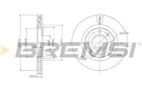 Bremsi CD6870V - DISCO DE FRENO | BRAKE DISCS