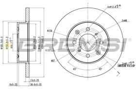 Bremsi CD6872S - DISCO DE FRENO | BRAKE DISCS