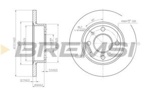 Bremsi CD6875S - DISCO DE FRENO | BRAKE DISCS