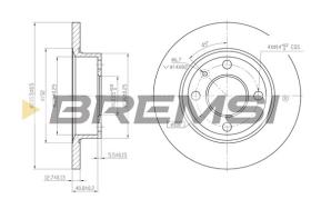 Bremsi CD6875S - DISCHI FRENO | BRAKE DISCS