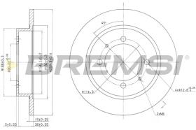 Bremsi CD6886S - DISCO DE FRENO | BRAKE DISCS