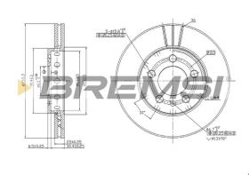 Bremsi CD6927V - DISCO DE FRENO | BRAKE DISCS