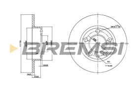 Bremsi CD6929S - DISCO DE FRENO | BRAKE DISCS