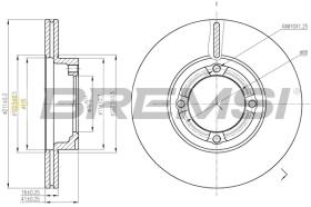 Bremsi CD6941V - DISCO DE FRENO | BRAKE DISCS