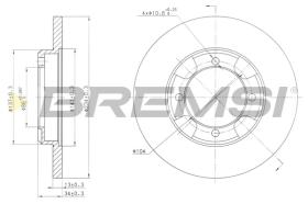Bremsi CD6947S - DISCO DE FRENO | BRAKE DISCS
