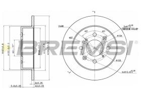 Bremsi CD6950S - DISCO DE FRENO | BRAKE DISCS