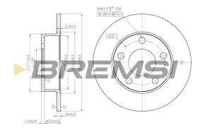 Bremsi CD6952S - DISCO DE FRENO | BRAKE DISCS